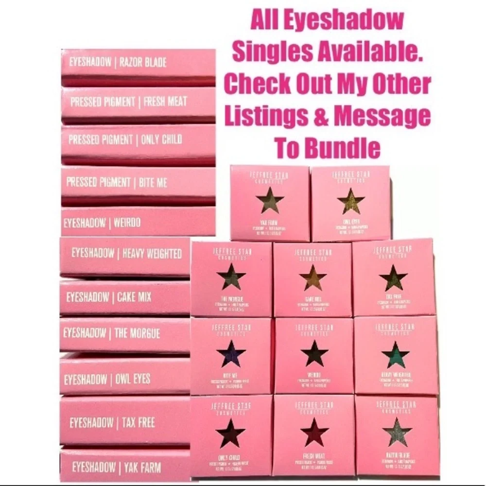 Jeffree Star Cosmetics Artistry Eyeshadow Single WEIRDO Black Matte Makeup NEW